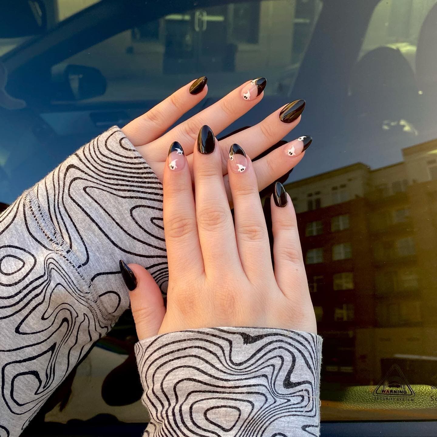 Ghost nail art